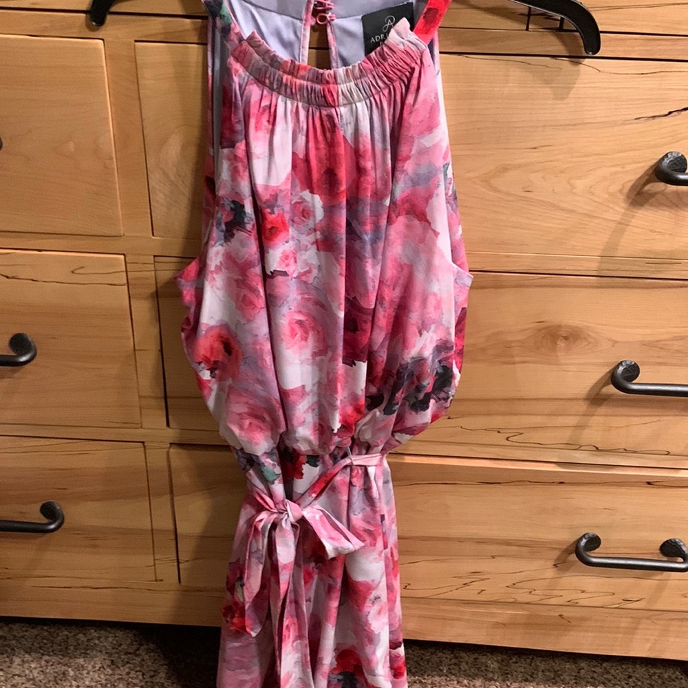 Floral mini halter dress by Adrianna Papell
